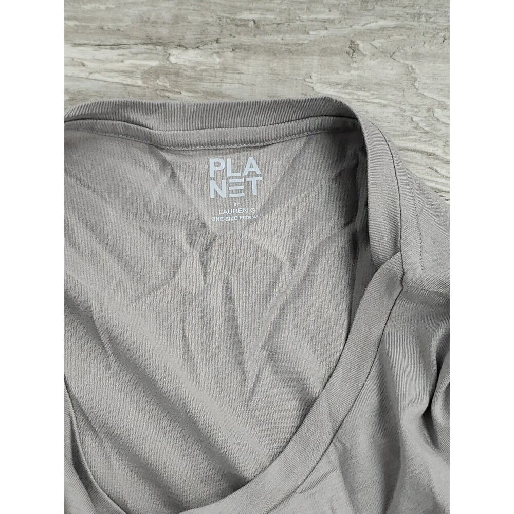 Planet Gray Loose Fit Cutoff Sleeve Cotton Made in Peru One Size Fits All - Picture 6 of 9